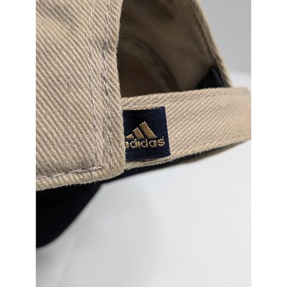 Vintage Adidas Khaki Black Adjustable Strapback Embroidered Logo Baseball Cap - Picture 7 of 10